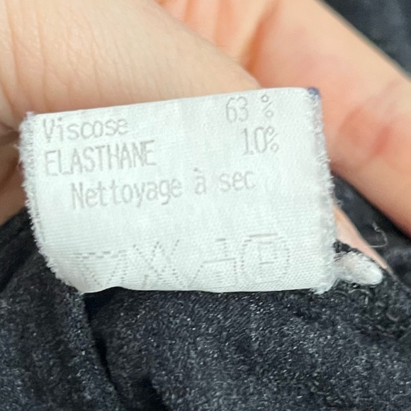 Sandro Women Vintage Unique Dark Gray Button-Up Bow Coquette Cardigan S Small - Picture 8 of 9